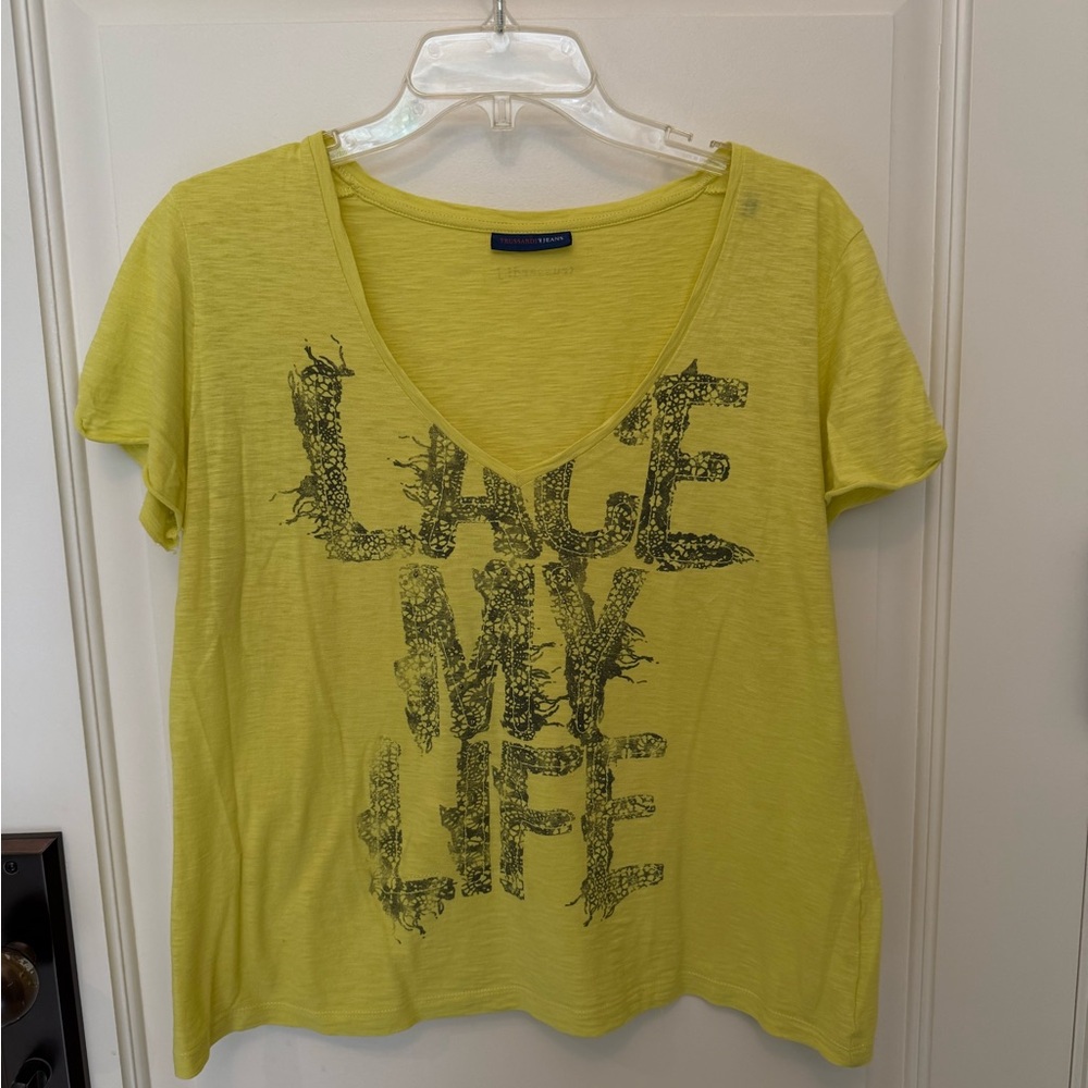 Trussardi Jeans Yellow t-shirt US L